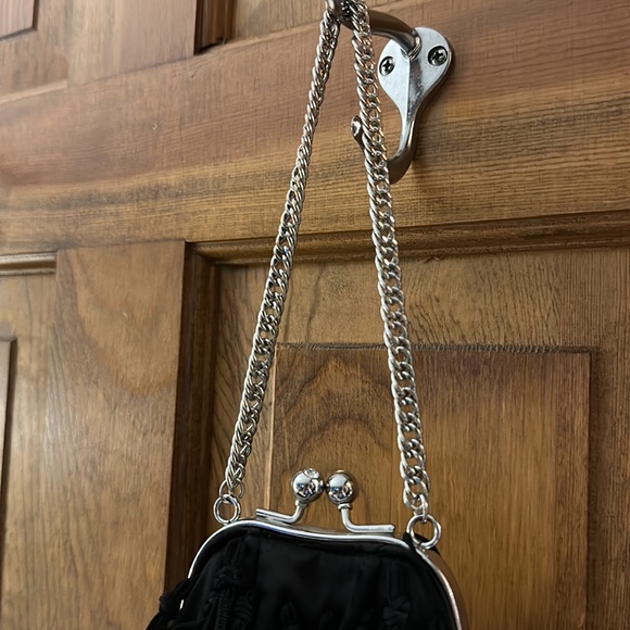 Bebe black fringe evening bag - Picture 2 of 5